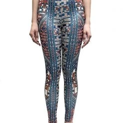 LA Style Rush Women's Festival Aztec Sports Leggings