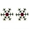 LA Style Rush The Great Fantastic Christmas Snowflakes Post Stud Earring