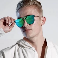 Spitfire Prime Sunglasses In Silver/Green Accessories