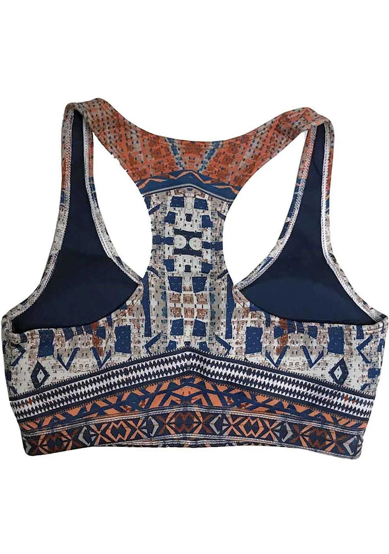 LA Style Rush Women's Festival Aztec Sports Bra Top 5 LA Style Rush Women's Festival Aztec Sports Bra Top