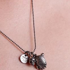 Accessories 2 Abnormal Sides Reversible Grizzly Charm Necklace