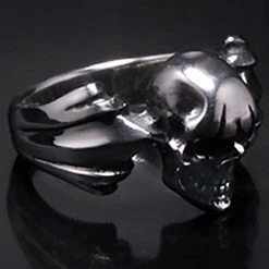 LA Style Rush Sales 19 2 Abnormal Sides M Skull Ring