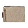 Melie Bianco Bags Monroe Glitter Clutch Crossbody Purse In Nude