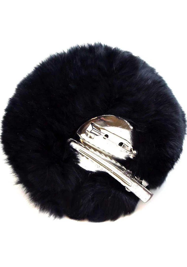 LA Style Rush Accessories Single Puff Ball Pin Clip 4 LA Style Rush Accessories Single Puff Ball Pin Clip