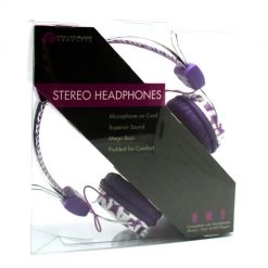 LAXMAX Purple Diamond Stereo Headphones Accessories