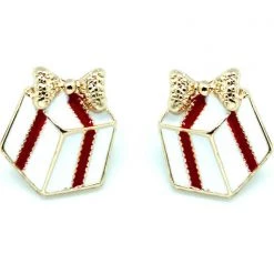LA Style Rush Christmas Gift Box Post Stud Earring