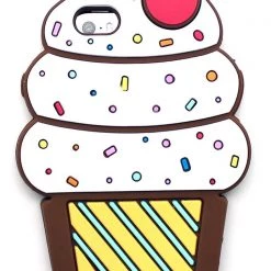 LA Style Rush Accessories Ice Cream Cone Silicone Case For IPhone 6/6S In Brown