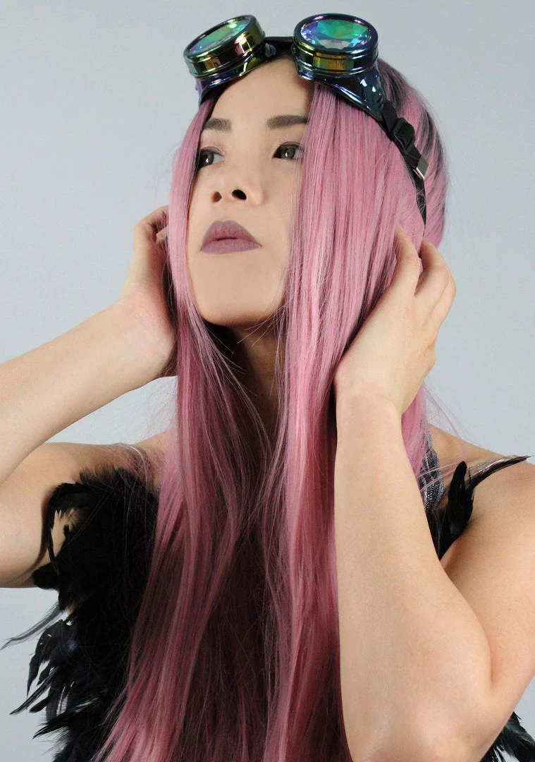 LASR Wild Heart Celelstial Kaleidoscope Goggles In Iridescent Rainbow 3 LASR Wild Heart Celelstial Kaleidoscope Goggles In Iridescent Rainbow