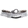 LA Style Rush Clarity Bracelet Set The Raven