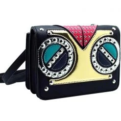 LASR Studded Owl Crossbody Bag