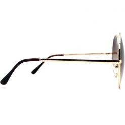 LASR Accessories Road Trip Round Sunglasses In Gold/Brown