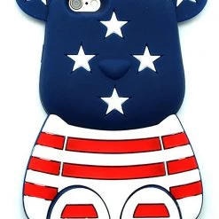 LA Style Rush Freedom Bear Silicone Case For IPhone 6