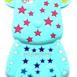 LA Style Rush Accessories Super Star Bear Silicone Case For IPhone 6 In Aqua