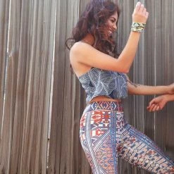 LA Style Rush Women's Festival Aztec Sports Leggings 8 LA Style Rush Women's Festival Aztec Sports Leggings