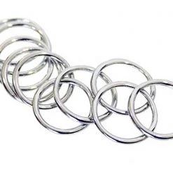 Accessories 8 Other Reasons Easy E Rings In Silver (Sets Of 10)