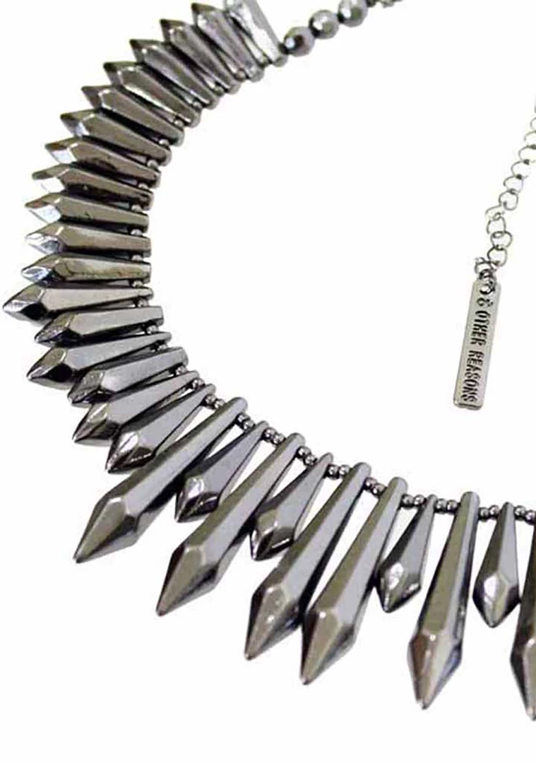 The Raven 8 Other Reasons Expired Pendant Necklace In Gunmetal 5 The Raven 8 Other Reasons Expired Pendant Necklace In Gunmetal