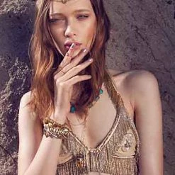 Vanessa Mooney The Illuminations Necklace In Gold