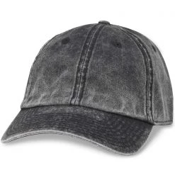 American Needle Blank Elston Washed Raglan Hat In Black Accessories