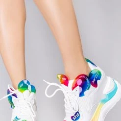Anthony Wang Rainbow Wonderland Platform Sneakers