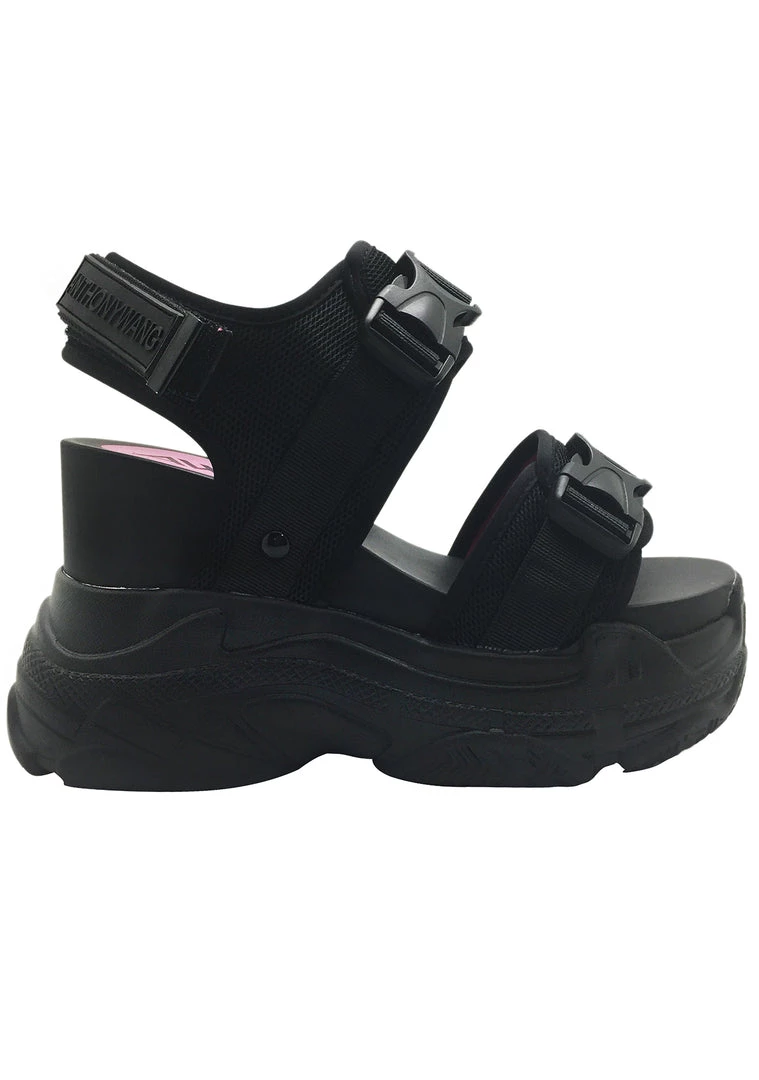 Anthony Wang Black Out Platform Sandals