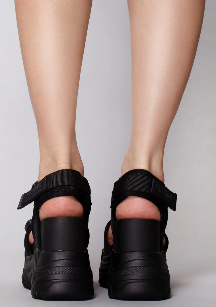 Anthony Wang Black Out Platform Sandals