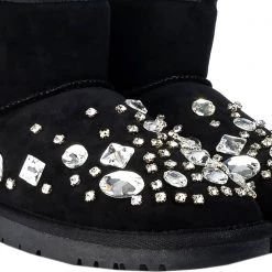 Azalea Wang Bring The Bling Faux Fur Boots