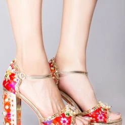 Azalea Wang Bow Down Platform Heels