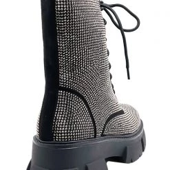 Azalea Wang Black Ice Platform Boots