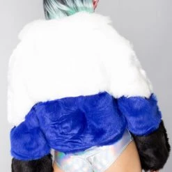 Azalea Wang Mad World Night Queen Faux Fur Coat