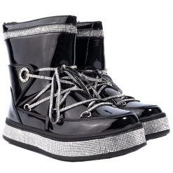 Azalea Wang The Great Fantastic Winter Nights Rhinestone Faux Fur Boots