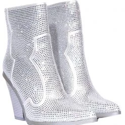 Azalea Wang Stars Collide Rhinestone Ankle Boots