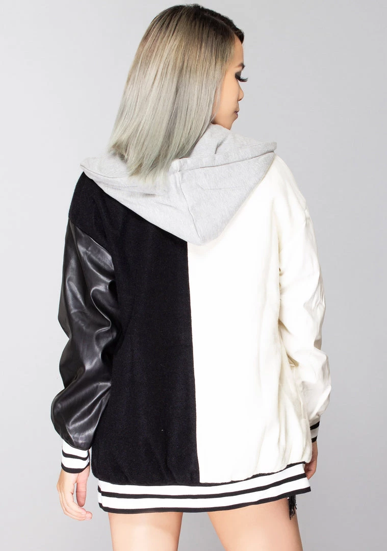 Azalea Wang World Tour Two Faced Oversized Varsity Jacket 4 Azalea Wang World Tour Two Faced Oversized Varsity Jacket