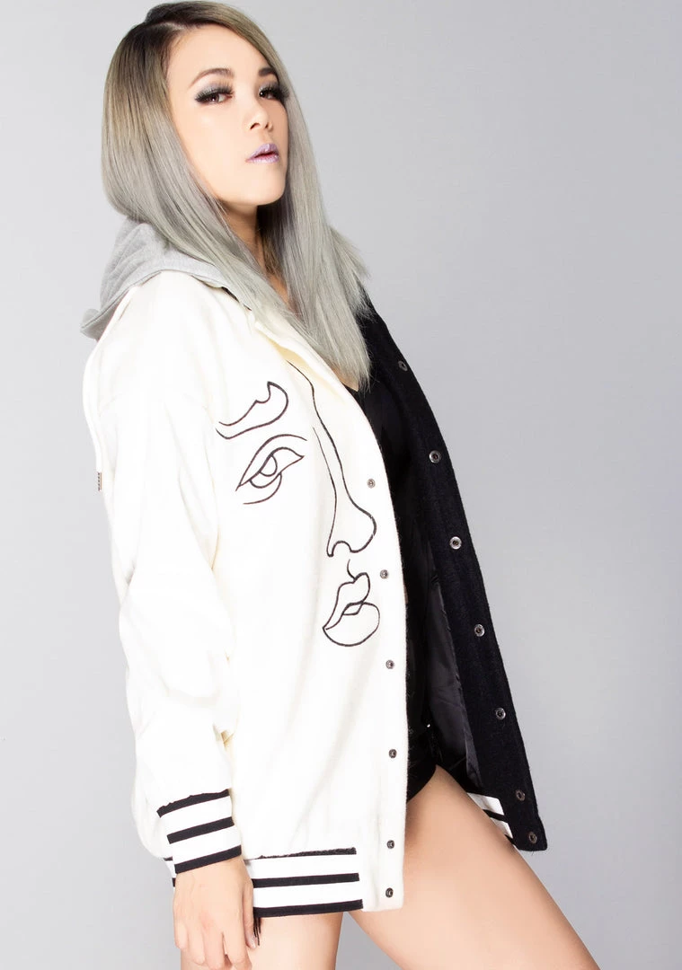 Azalea Wang World Tour Two Faced Oversized Varsity Jacket 6 Azalea Wang World Tour Two Faced Oversized Varsity Jacket