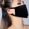 BGlittz Naughty Black Velvet Dust Mask The Raven