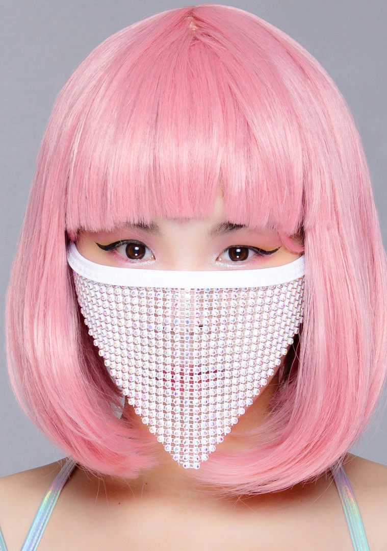 BGlittz Sparkle Frost AB Stone Crystal Face Mask 3 BGlittz Sparkle Frost AB Stone Crystal Face Mask