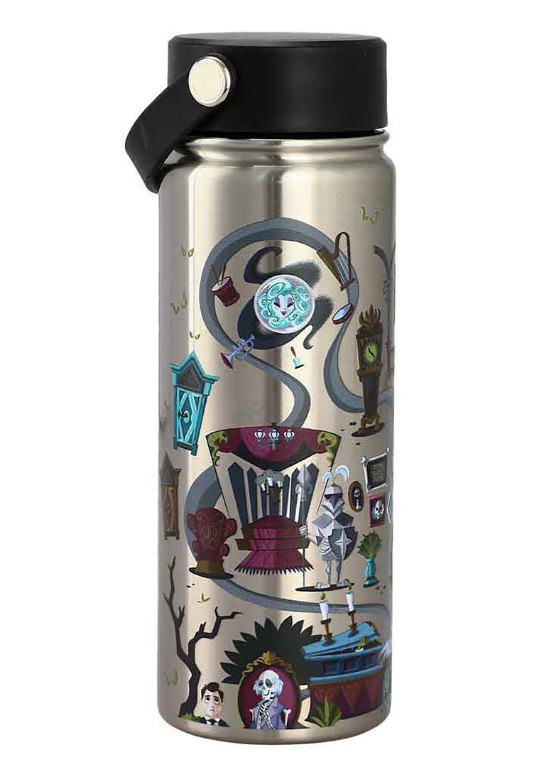BIOWORLD X Disney Haunted Mansion Stainless Steel Water Bottle 5 BIOWORLD X Disney Haunted Mansion Stainless Steel Water Bottle