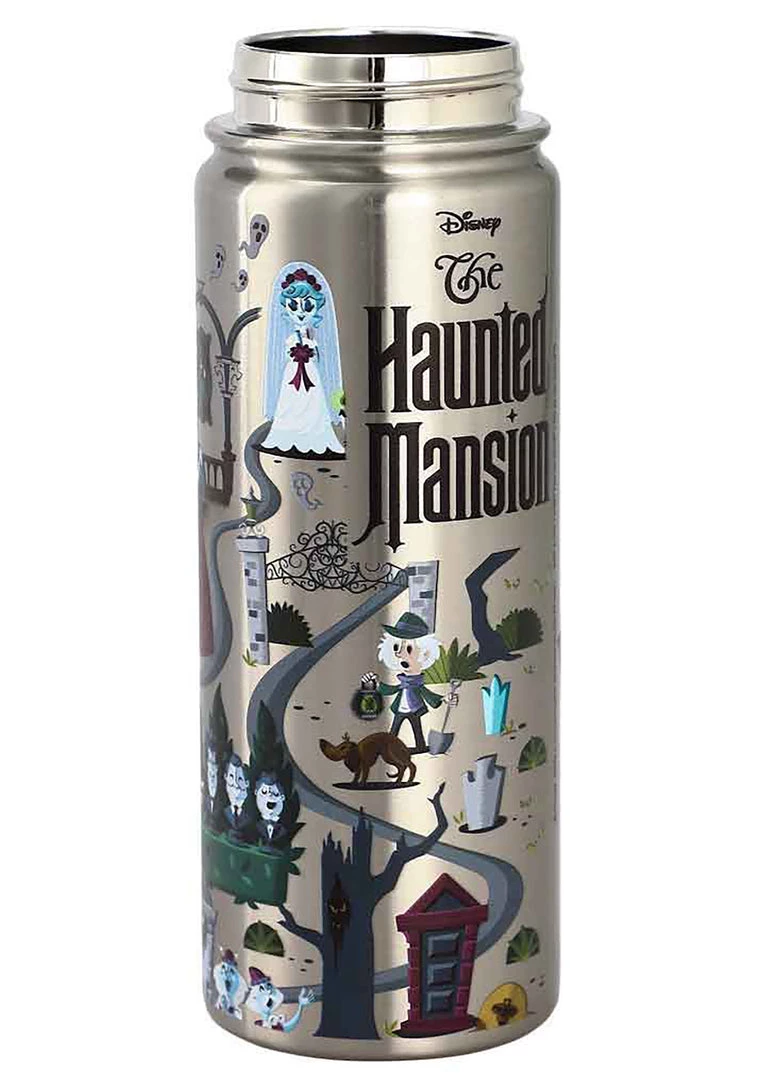 BIOWORLD X Disney Haunted Mansion Stainless Steel Water Bottle 6 BIOWORLD X Disney Haunted Mansion Stainless Steel Water Bottle