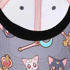 BIOWORLD X Sailor Moon Luna & Artemis AOP Snapback Raglan Hat