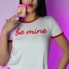 LA Style Rush Be Mine Crop Top T-Shirt Women's Festival