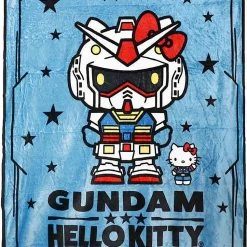 BIOWORLD X Gundam Hello Kitty Fleece Throw