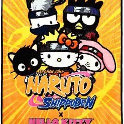 BIOWORLD X Naruto Hello Kitty Fleece Throw