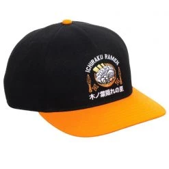 BIOWORLD Accessories X Naruto Ichiraku Ramen Snapback Raglan Hat