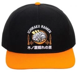 BIOWORLD Accessories X Naruto Ichiraku Ramen Snapback Raglan Hat