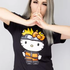 BIOWORLD X Hello Kitty Naruto Shippuden T-Shirt Women's Festival