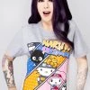 BIOWORLD Women's Festival X Naruto Hello Kitty & Friends T-Shirt