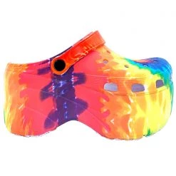 Cape Robbin Shoes Rainbow Meltdown Platform Clog
