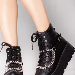 Cape Robbin Chain Effect Platform Boots World Tour