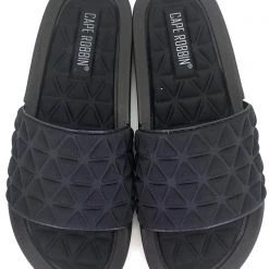 Cape Robbin Black Prism Geometric Sandal Shoes