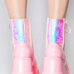 Cape Robbin X LASR Exclusive Pink Poison Platform Boots LASR Exclusives