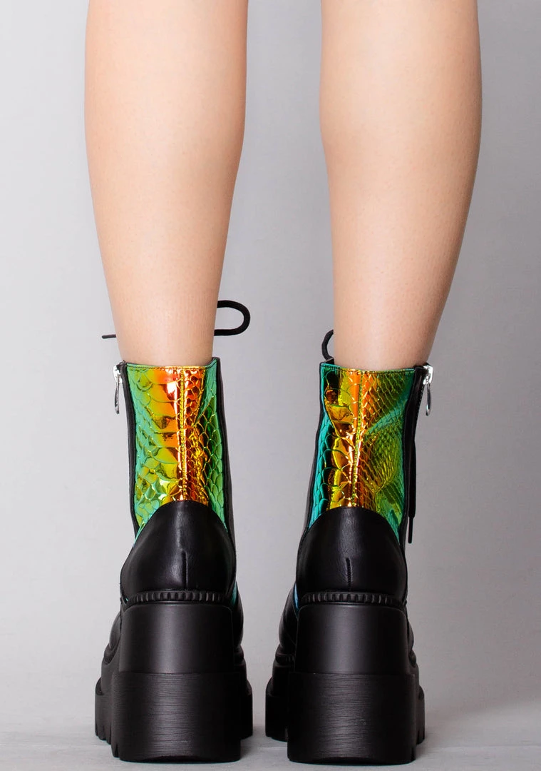 Cape Robbin Radioactive Platform Boots 6 Cape Robbin Radioactive Platform Boots